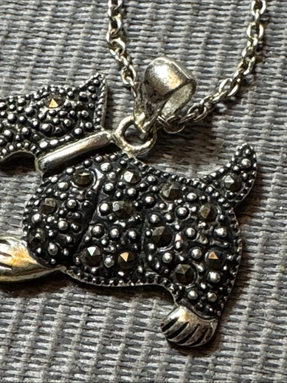 Source Unknown Silver-Tone Scottie Dog Pendant Necklace - Picture 3 of 6